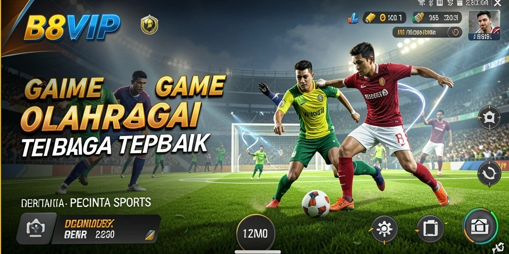 Tampilan gameplay mendebarkan di B8VIP dengan aksi olahraga yang intens.