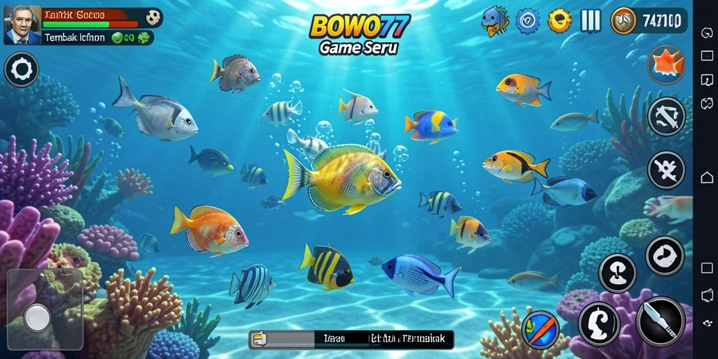 Gameplay seru BOWO77 dengan grafis menakjubkan di permainan Tembak Ikan.