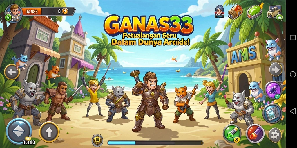 Tampilan seru gameplay <strong>GANAS33</strong> yang penuh aksi.