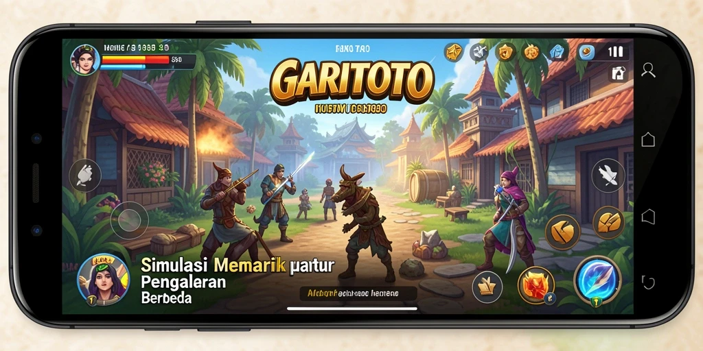 Screenshot utama GARITOTO menampilkan gameplay yang seru dan interaktif.