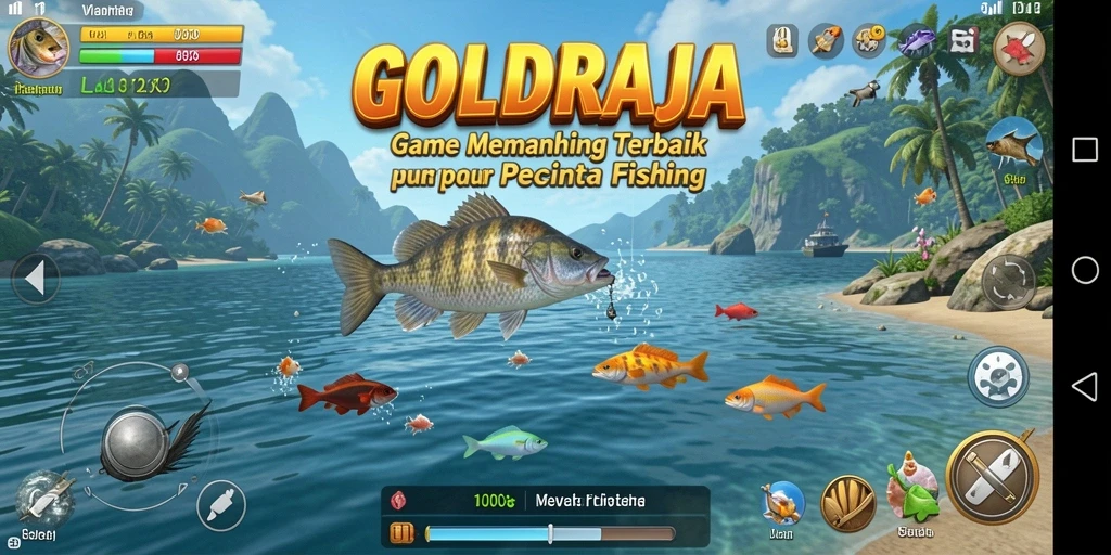 Tangkapan ikan di GOLDRAJA yang realistis dan menantang.