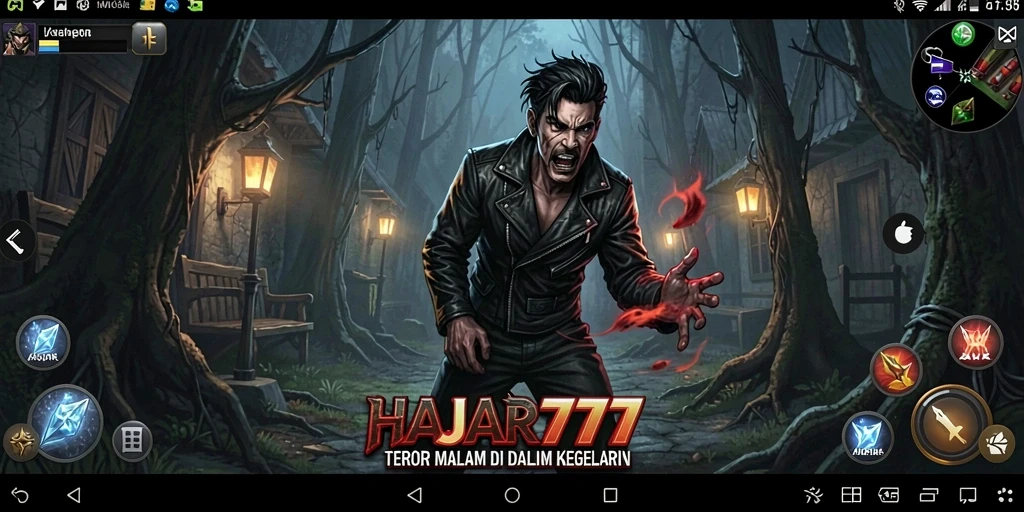 Screenshot gameplay menampilkan suasana horor yang menghantui.