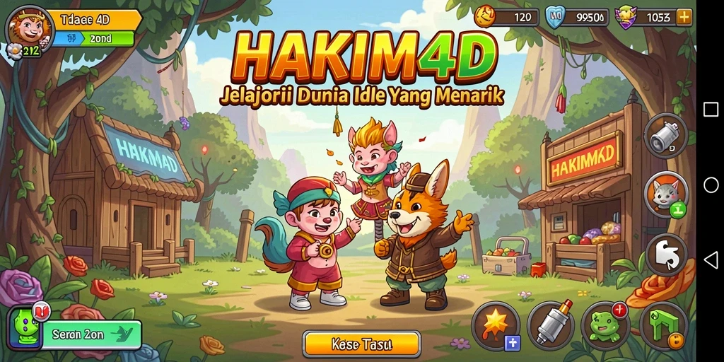 Gameplay HAKIM4D yang santai dan menarik bagi pemain.