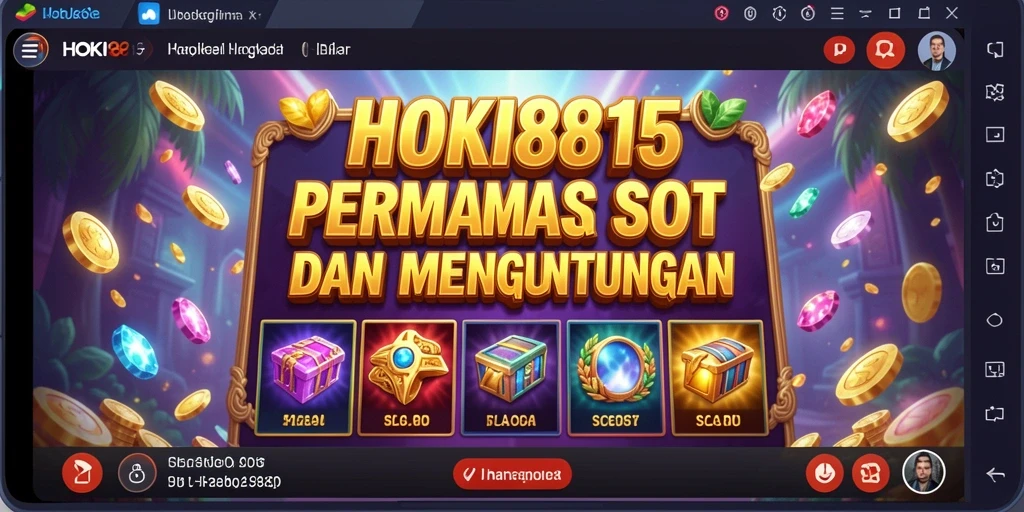 Screenshot HOKI8815 menampilkan pengalaman bermain slot yang mengasyikkan.