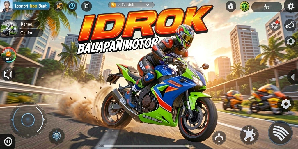 Tangkap momen balapan motor yang mendebarkan dalam IDROK.