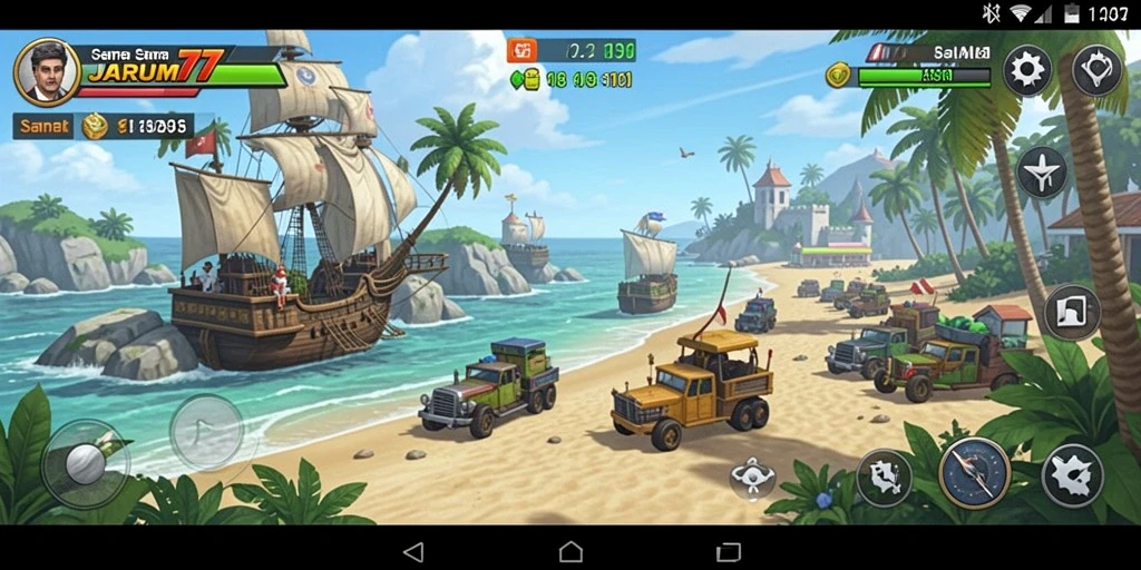 Tampilan gameplay seru di JARUM77 dengan berbagai tantangan menarik.