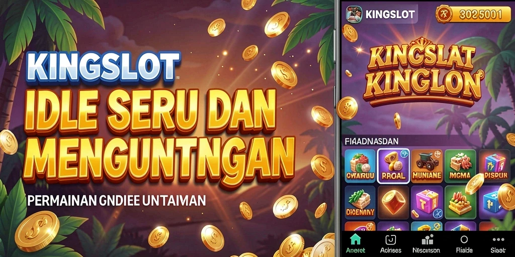 Tampilan gameplay KINGSLOT menampilkan slot yang beragam dan efek visual yang memikat.