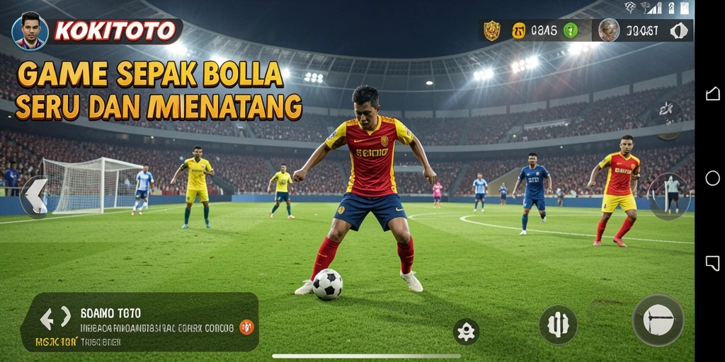 Gameplay KOKITOTO yang menegangkan dan mendebarkan di lapangan.