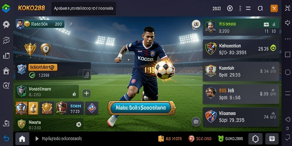 Tampilan gameplay KOKO288 dengan berbagai opsi taruhan olahraga.