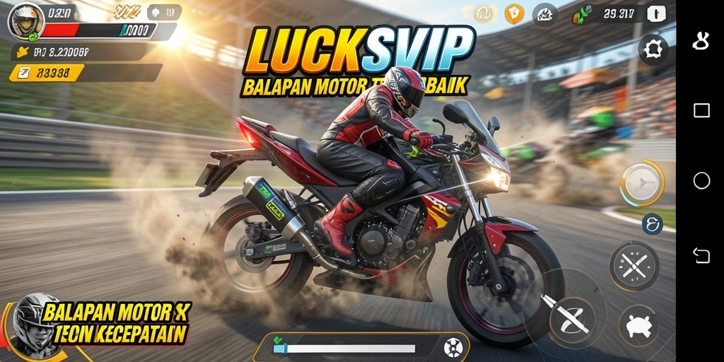 Menampilkan balapan mendebarkan di LUCKSVIP dengan grafis yang menakjubkan.