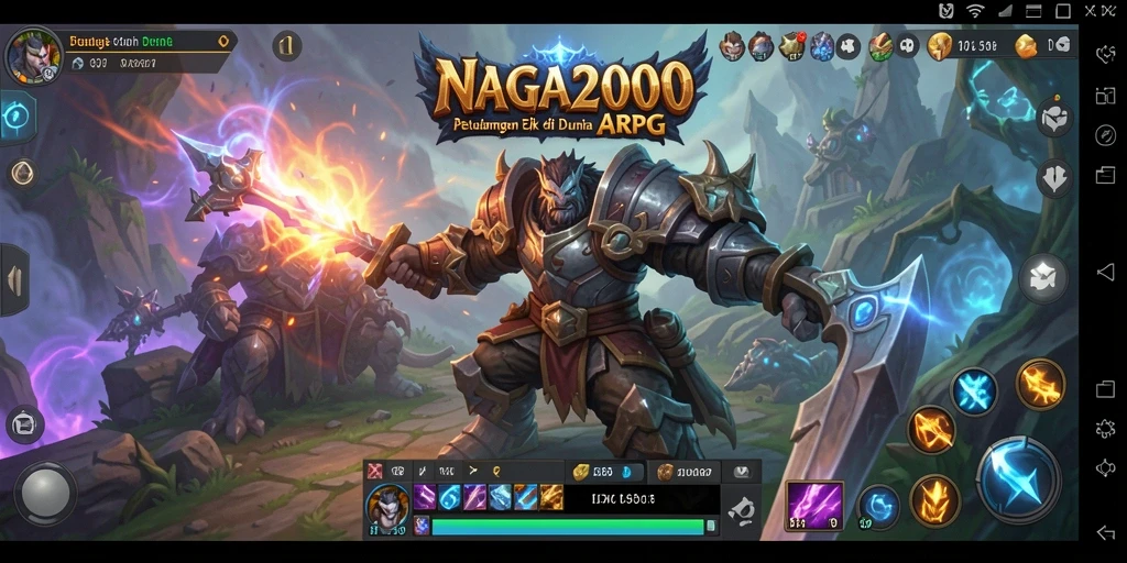 Tangkapan layar gameplay NAGA2000 memperlihatkan aksi pertarungan yang menegangkan.