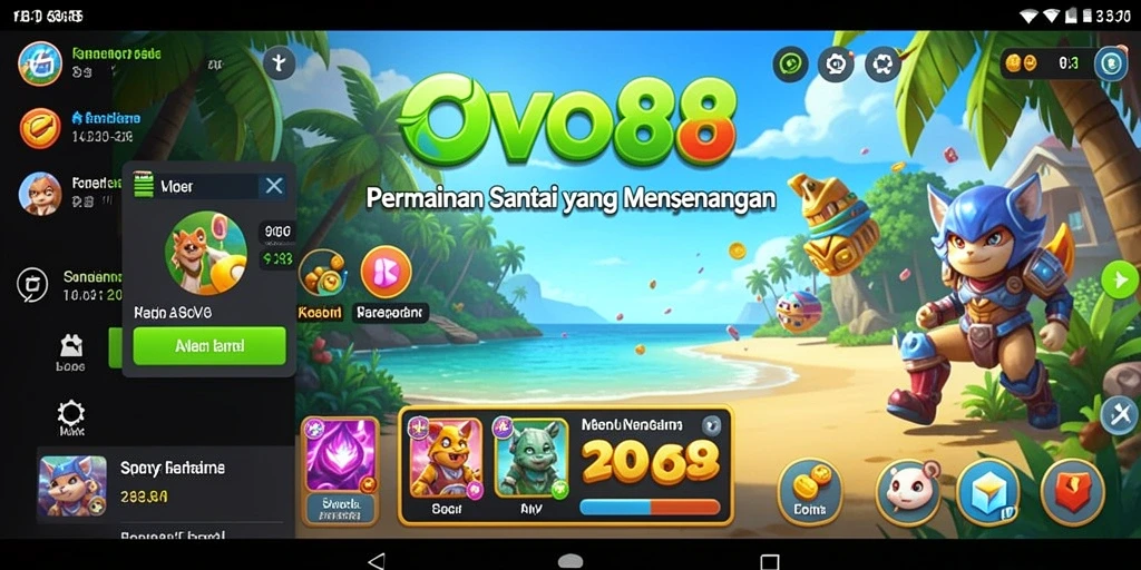 Screenshot gameplay OVO88 menampilkan keseruan permainan Casual yang menghibur.