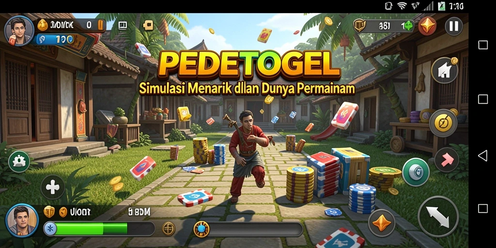 Tangkapan layar utama PEDETOGEL menampilkan gameplay yang penuh aksi dan strategi.