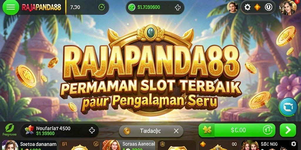 Tangkapan layar gameplay RAJAPANDA88 menampilkan gulungan slot yang menarik.