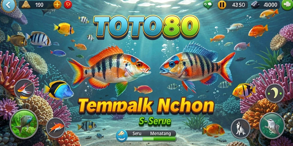 Screenshot gameplay Tembak Ikan TOTO80 yang seru.